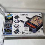 Masa de Joc 5in1  Vivimall, cu Teren Schimbabil de Fotbal, Basket, Bowling, Curling si Hockey, cu Tablou Scor, din ABS, 36.5x22.5x6.6 cm, Design Multicolor, pentru Copii/ Adulti - vivimall.ro