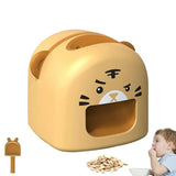 Mașină de Decojit Semințe, Vivimall, Mini Deschizător, Model Tigru, Incarcare USB, 9.7x10x8.6 cm, Portocaliu - vivimall.ro