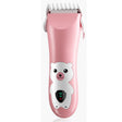 Masina De Tuns Bebelusi si Copii, Vivimall, Display Digital, Lame Cermice si Inox, Fara Fir, Functie Anti Taiere, Silentios, 50 W, Rezistent la Apa, 2 Accesorii, Incarcator USB, Model Ursulet, Roz - vivimall.ro