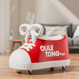 Masina pentru Copii, Vivimall, Model Pantof, 4 Roti, 1-6 ani, Cutie de Depozitare, din ABS, 48 x 27 x 34 cm, Rosu - vivimall.ro