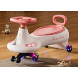 Masinuta, Vivimall, 1-8 Ani, Rotire 360 Grade, Anti-rasturnare, Roti Silentioase, Impingere, Bluetooth, 66 x 32 x 37 cm, Roz - vivimall.ro