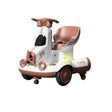 Masinuta Electrica, Vivimall, pe 4 Roti, cu Telecomanda, Lumini Led si Muzica, +2 ani, Inaltime Reglabila, Maro - vivimall.ro