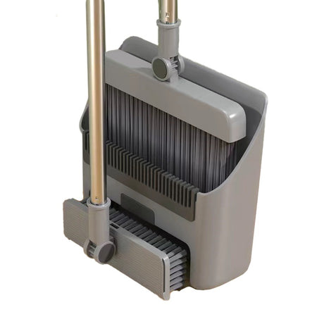 Matura Perie si Faras cu Coada Vivimall, Set 3 in 1, cu Dinti de Pieptene pentru Curatare Matura, rotativ, pliabil, detasabil, Otel inoxidabil si Polipropilena, Gri inchis - vivimall.ro