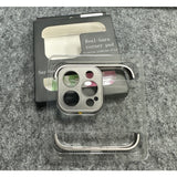 Capac metalic pentru colțul inferior al iPhone 15 Pro Max, protecție antisoc, vedere laterală