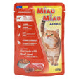 Hrana Umeda pentru Pisici in Sos, Miau Miau, Vita, 100 g - vivimall.ro