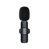 Microfon Lavaliera Wireless,  1 Microfon si 1 Receptor 3.5 mm, Autonomie 1-3h, Bluetooth 5.0, >70dB, Baterie 50 mAh, Negru - vivimall.ro