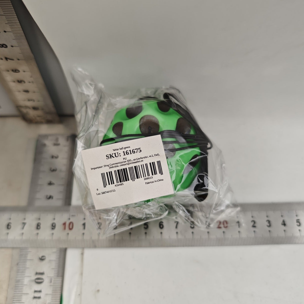 Minge Saltareata Hiperelastica, Vivimall, Space Moon Ball foarte Elastica, Antistress pentru Copii, Diametru 66 mm, Verde - vivimall.ro