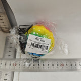 Minge Space Moon Ball antistres 66 mm multicolor galben, ambalaj și prezentare produs