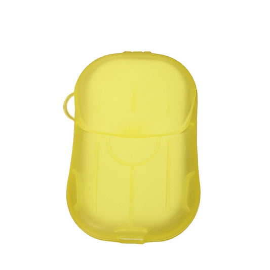 Mini Cutie de Sapun din Hartie, Vivimall, de Unica Folosinta, Portabila, Potrivit pentru Calatorii, 20 foite, Galben - vivimall.ro