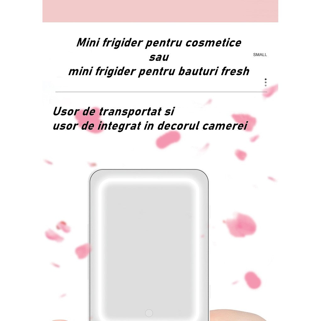 Mini Frigider Cosmetice, Dublă Funcție De Încălzire, Răcire, Portabil, 8L - vivimall.ro