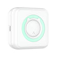 Mini Imprimanta Foto Portabila, Vivimall, 5 Role de Hartie Termica, 5 Role Autocolante, 3 Role Colorate, Pixuri, Incarcare USB, Model Pisica, Alb Verde - vivimall.ro