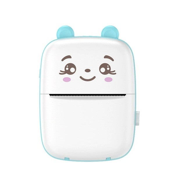 Mini hordozható fotónyomtató, USB töltés, Bluetooth, fehér