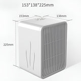 Mini Incalzitor pentru Birou, Vivimall, Incalzire si Racire, 1000-1200W, cu Lumini, cu Maner, Lungime Cablu 1.5 m, 3 Trepte de Temperatura, 15.3x13.8x22.5 cm, Alb - vivimall.ro