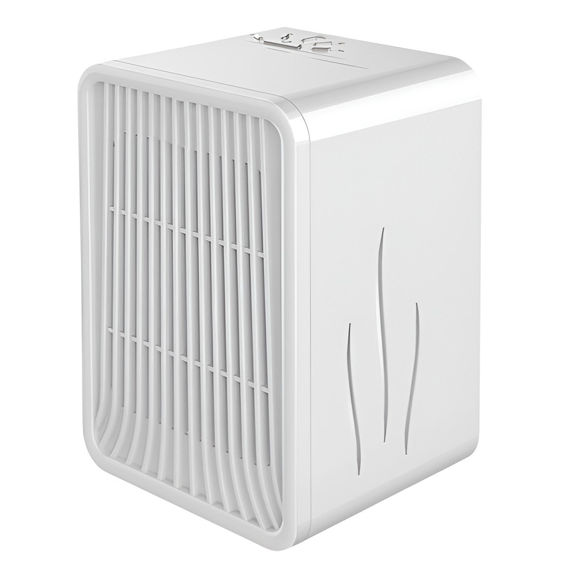 Mini Incalzitor pentru Birou, Vivimall, Incalzire si Racire, 1000-1200W, cu Lumini, cu Maner, Lungime Cablu 1.5 m, 3 Trepte de Temperatura, 15.3x13.8x22.5 cm, Alb - vivimall.ro