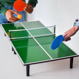 Mini Masa de Ping Pong Vivimall, pentru interior, Material Lemn, 60 x 10 x 30 cm, 2 mingi, portabila, verde - vivimall.ro