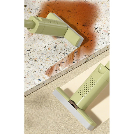 Mini Mop, Vivimall, Pentru Uz Casnic, Sistem Autostoarcere, Portabil, Mop cu Burete, Rotire 180°,15 x 27.5 cm, Verde - vivimall.ro