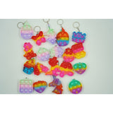 Mini POP IT Jucarie Push Pop Bubble Fidget Breloc, Modele diverse, Multicolor - vivimall.ro