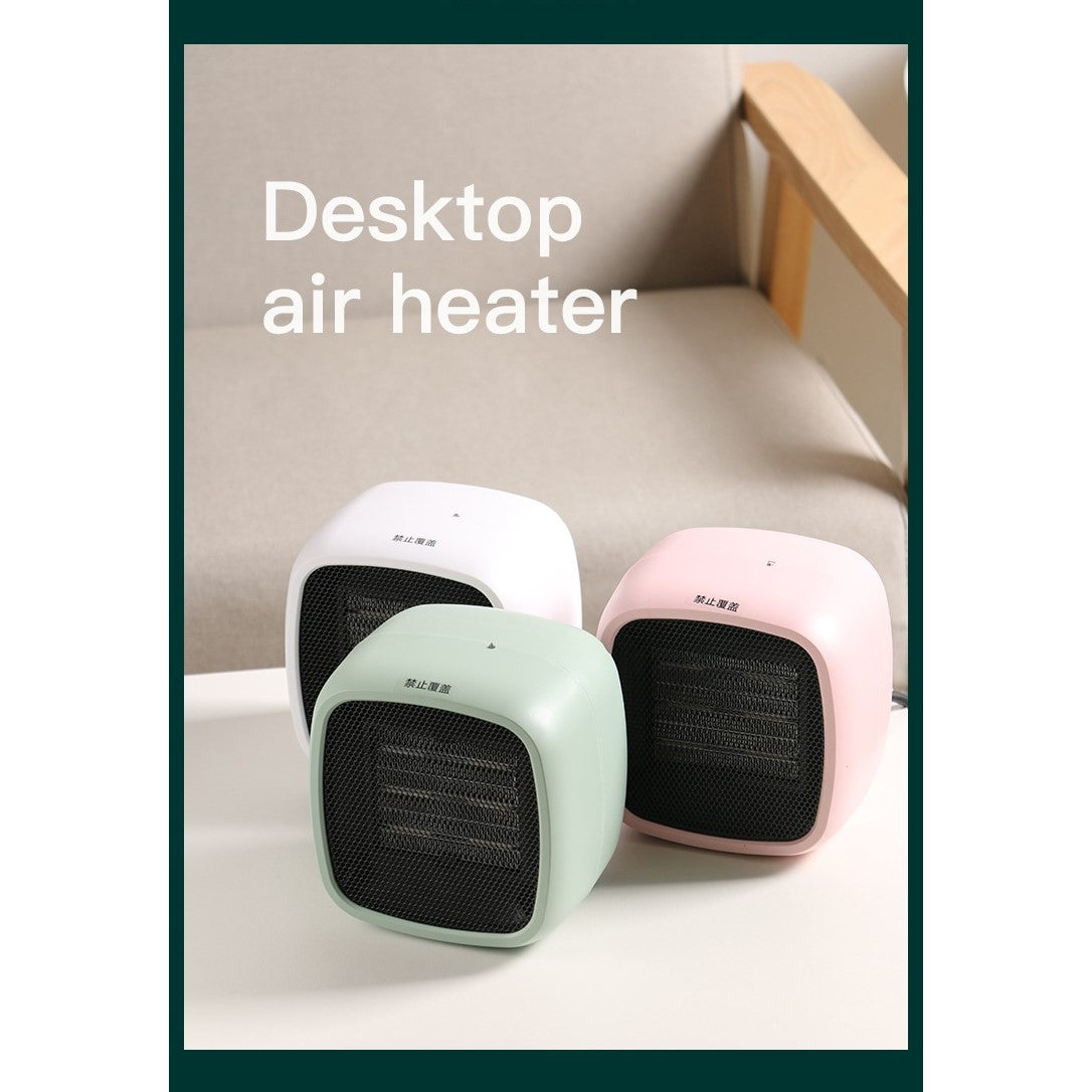 Mini radiator electric portabil Vivimall, 800 W, 2 trepte, 150x120x175 mm, roz - vivimall.ro