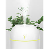 Mini Umidificator Portabil, Vivimall, 2 Moduri, Aromaterapie, Silentios, Lumina Ambientala, Incarcare USB, 220 ml, 8 x 8 x 10.3 cm, Alb - vivimall.ro