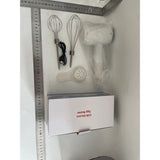 Mixer Electric fara Fir, Vivimall, pentru Uz Casnic, pentru Oua Smantana Frisca, Maner Plastic, Usor de Utilizat si Depozitat, 3 Accesorii, Alb - vivimall.ro