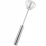 Mixer Manual, Vivimall, pentru Oua Smantana Frisca Aluat, Maner Otel Inoxidabil, Usor de Utilizat si Depozitat, 33 x 7 cm Argintiu - vivimall.ro