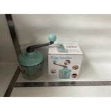 Mixer Manual, Vivimall, pentru Oua Smantana Frisca Aluat, Maner Plastic, Usor de Utilizat si Depozitat, Bol Transparent, 24.5 x 11.5 cm Verde - vivimall.ro