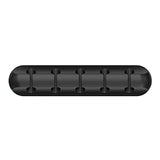 Organizator de Cabluri, Vivimall, Autoadeziv, Multifunctional, 5 Locuri de Suport, 9.6x2.2cm, Negru - vivimall.ro