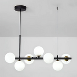 Lustra Cu Bec Moderna Loft Pavilion, 7X G9, Alb, Metal - vivimall.ro