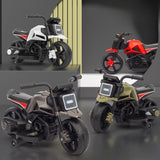 Motocicleta Electrica cu 2 Roti Mari si 2 Roti Ajutatoare, Vivimall, Acumulator Incarcare, Anti-Rasturnare, Lumini, Muzica, Motor:380, Baterie 6V4.5, 41.5x70x34 cm, 4.5 Kg, 3 Ani+, Verde Negru - vivimall.ro