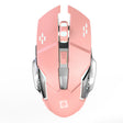 Mouse Gaming Wireless, Flippy, Bluetooth, 2.4GHz, 3600dpi, Reincarcabil, 3,4 x 7,7 cm, Roz - vivimall.ro