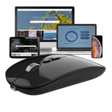 Mouse Flippy M103 conectat prin receiver USB 2.4GHz la laptop, utilizare la birou
