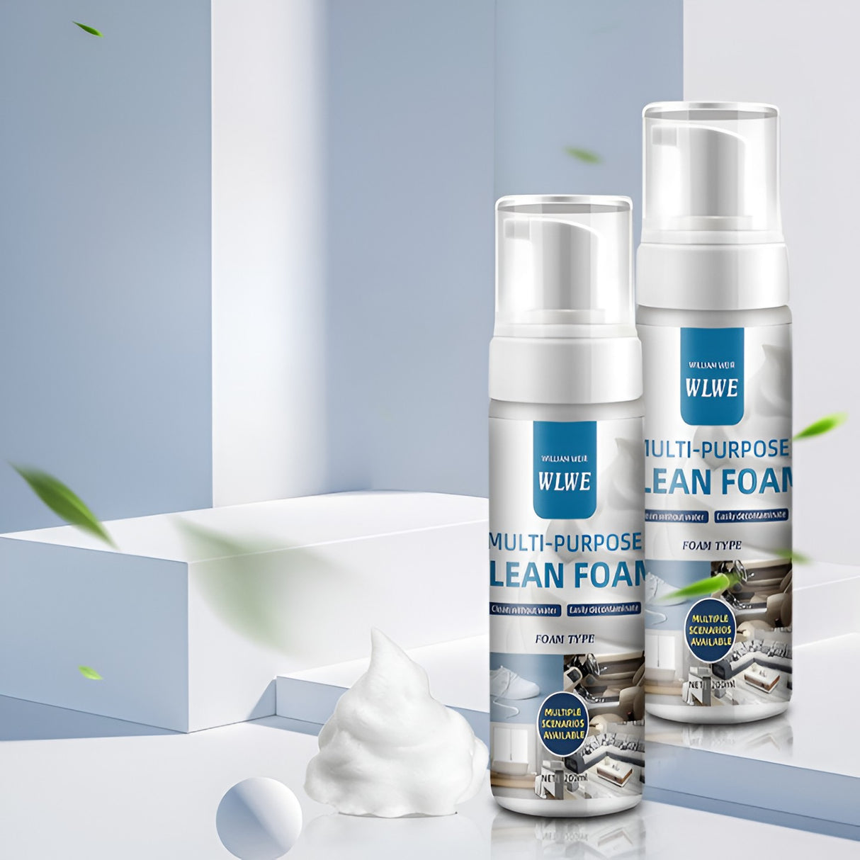 Detergent Spuma Multisuprafete, Vivimall, Spray Auto, Casnic, Protectie Anti-UV, Curatare. Degresare, Reimprospatare, 200 mL - vivimall.ro