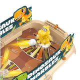 Joc de Masa Interactiv Dino Marbles pentru Copii, Vivimall, 4 Mingi, Tabela Scor, 40.7x27x14 cm, Maro - vivimall.ro
