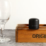 Capac de Etansare a Sticlei de Vin, Vivimall, Rotativ, On-Off, Silicon, Reutilizabil, Usor de Depozitat si Folosit, 3.8 x 3.8 x 3.8 cm, Negru - vivimall.ro