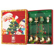 Set 4 Lingurite, Vivimall, Tema Craciun, Model Carry The Merry, 4 Modele, din Otel Inoxidabil, 19.5 x 16 x 2 cm, Multicolor - vivimall.ro