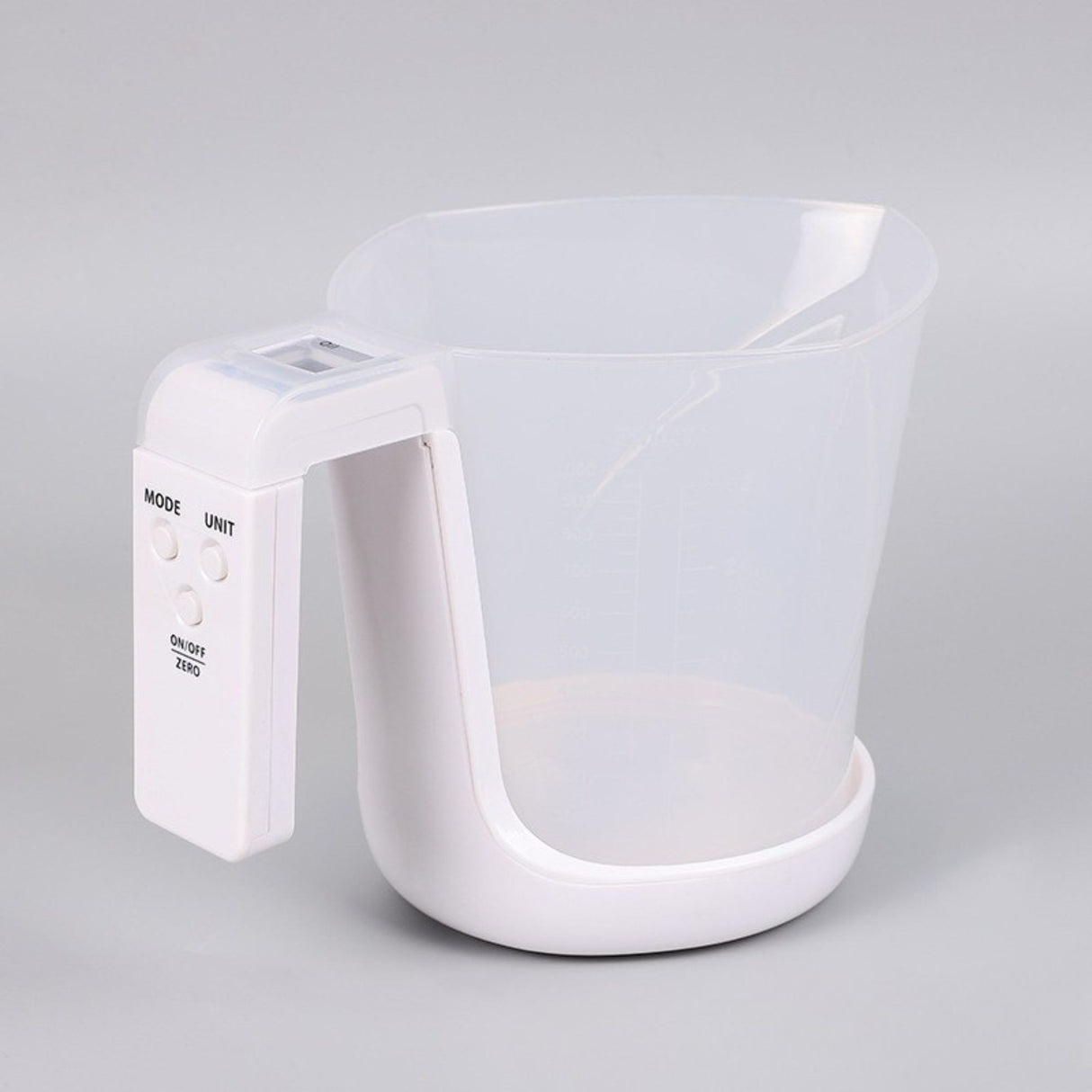 Cantar de Bucatarie 2 in 1, Flippy, Model Electronic, Tip Cana Gradata cu Masurare, pentru Lichide si Solide, Display Automat, 21.5 x 14.3 x 15 cm, Alb - vivimall.ro