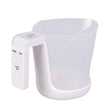 Cantar de Bucatarie 2 in 1, Flippy, Model Electronic, Tip Cana Gradata cu Masurare, pentru Lichide si Solide, Display Automat, 21.5 x 14.3 x 15 cm, Alb - vivimall.ro