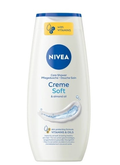 NIVEA Gel de duș Creme Soft 250 ml — cu ulei de migdale - vivimall.ro