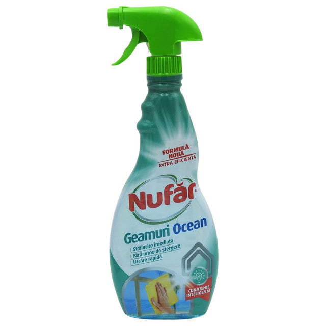 Solutie Spray pentru Geamuri, NUFAR, Ocean 56100, 500 ml - vivimall.ro