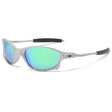 Ochelari de Soare, Vivimall, pentru Sportivi, Polarizati, UV400, din Metal si ABS, 14.8 x 14.6 x 1.9 cm, Gri - vivimall.ro