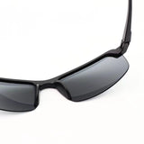 Ochelari de soare sport UV400 polarizați, dimensiuni 14×3.7 cm, vedere din profil