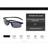 Ochelari de soare polarizați negri, filtru UV400 Cat.3, imagine stil de viață activ