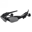 Ochelari de soare inteligenți negri cu lentile polarizate și Bluetooth 5.0, vedere frontală