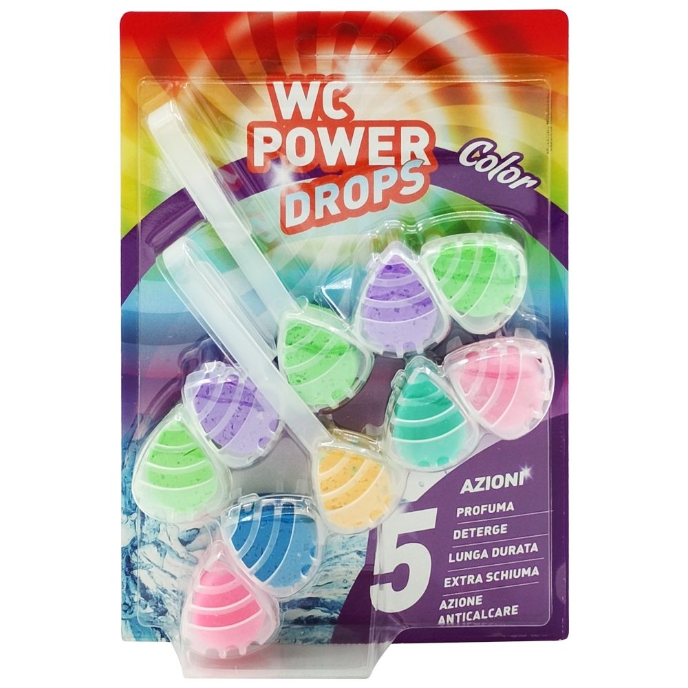 WC-illatosító, Relevi WC Power Drops, Golyók 2 X 55 g Színes