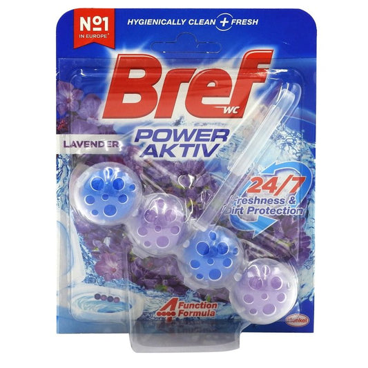 WC illatosító, Bref, Power Aktiv golyós 50 g Levendula