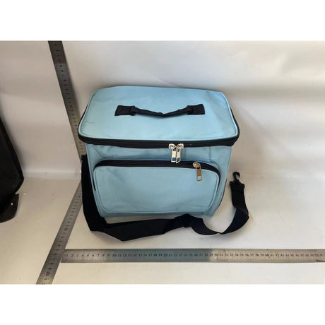 Geanta pentru Picnic cu izolare termica, Vivimall, Multifunctionala, Compartimentata, 2 Tipuri de Manere, Impermeabila, 26x24x17 cm, Albastru Deschis - vivimall.ro