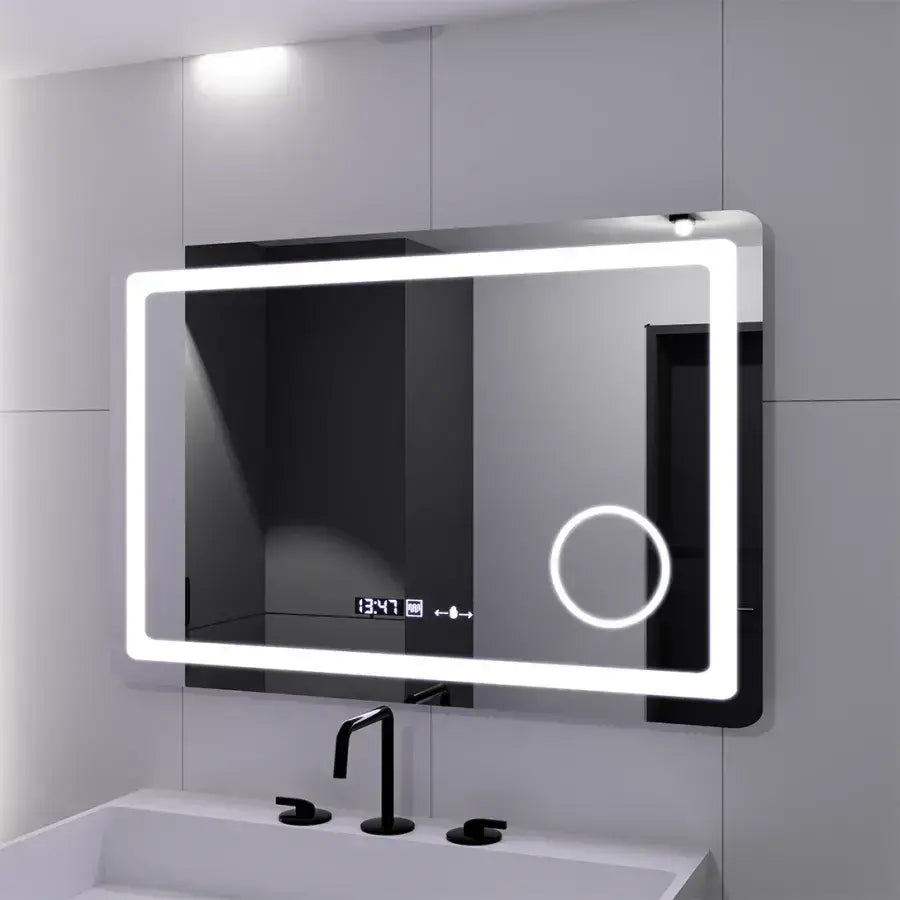 Oglinda Led Rectangulara, Souverain Motionglow Marcello, Sistem Dezaburire, Ceas & Termometru, Lupa Cosmetica - vivimall.ro