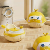 Olita 2in1, Vivimall, Model Balena, cu Reductor WC, din Plastic, cu Muzica si Lumini, 36 x 41 x 20 cm, Galben - vivimall.ro