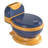Olita Bebelusi, Pentru Copii 1 - 8 Ani, Model Toaleta Adulti, Colac Moale Pvc, Compartiment Detasabil, Cutie Depozitare Hartie, 34 X 32 X 19 Cm, Albastru/Portocaliu - vivimall.ro