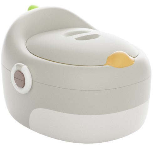 Olita pentru Copii, Vivimall, 3 in 1, Detasabila, Inaltator, Reductor WC, cu Capac, 100 de Saci de Unica Folosinta, Gri - vivimall.ro